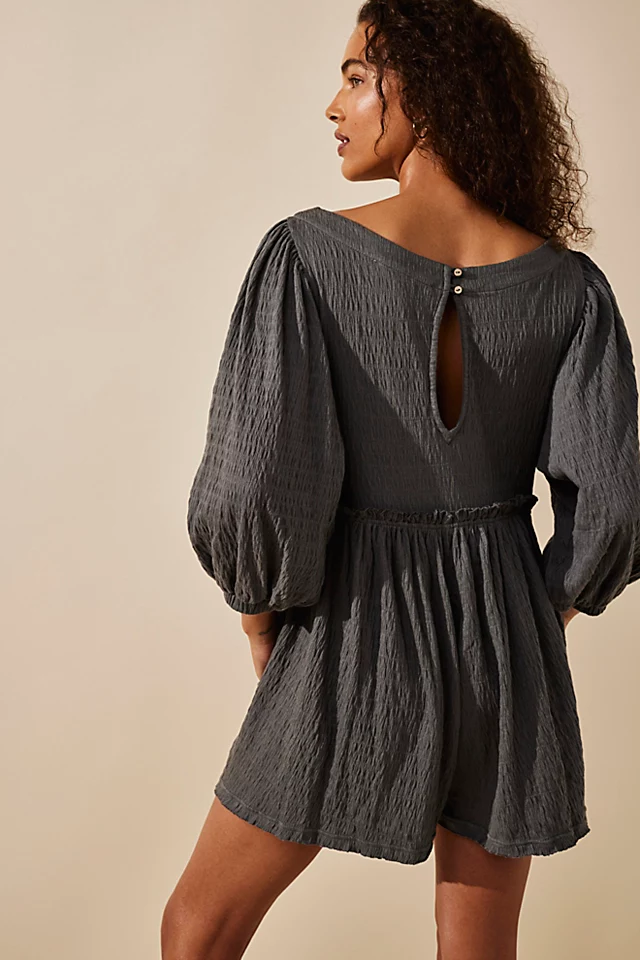 Beyond Obsessed Romper Pewter