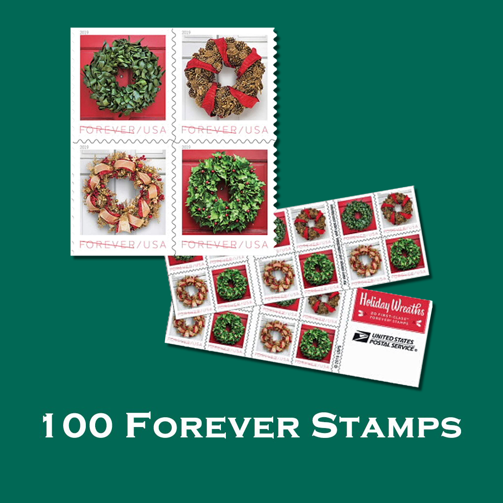 100 Pack:Forever Stamps 16 Styles on Sale Christmas Gift (Free Shipping)