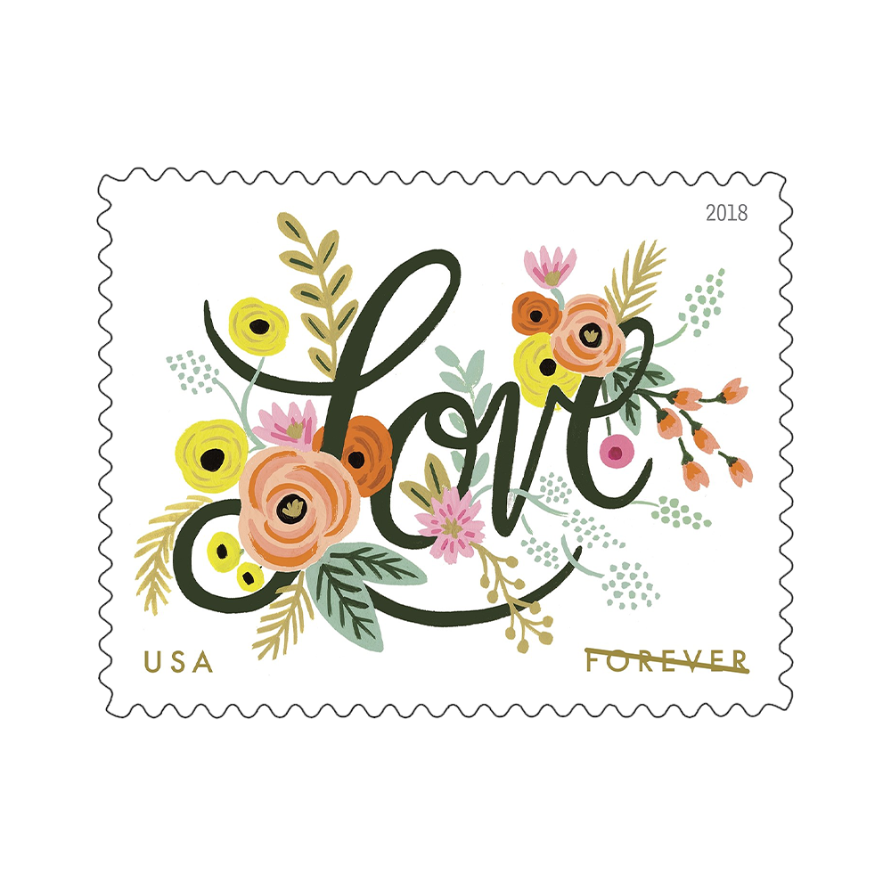 2018 US Wedding Love Flourishes Forever Postage Stamps - uspsstoreonline