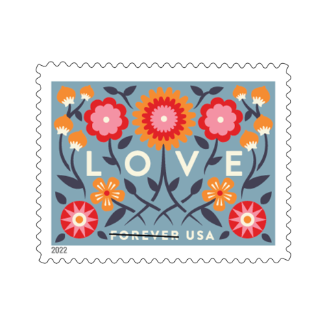 2019 US Heart Blossom Forever First-Class Postage Stamps Wedding -  uspsstoreonline