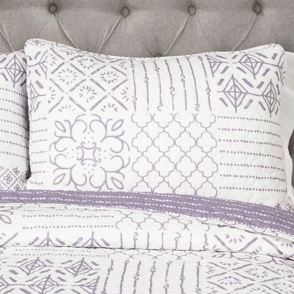 The Curated Nomad Sandia 3-piece Cotton Quilt Set