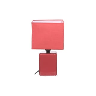 Ceramic Table Lamp With Shade (converse) (coral)