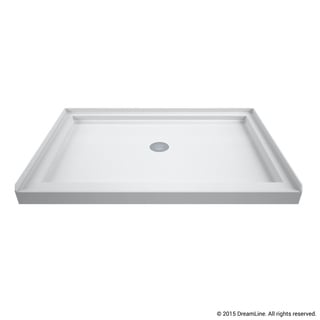 DreamLine SlimLine 32 in. D x 42 in. W x 2 3/4 in. H Single Threshold Shower Base - 32" x 42"