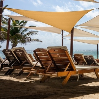 12ft x 17ft Triangle Sun Shade Sail Canopy Awning UV Block for Outdoor Patio Garden