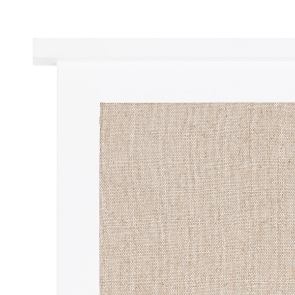 Kate and Laurel Stallard Wood Wall Pinboard with Hooks - 24x24