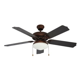 Woodrow Rubbed Oil Bronze 1-light Outdoor Ceiling Fan