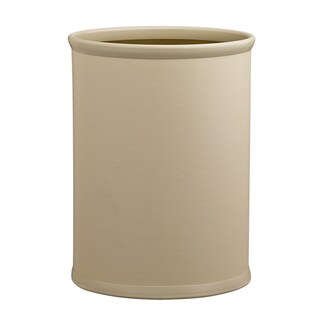 Kraftware Contempo 14-inch Oval Waste Basket Tan Bumper
