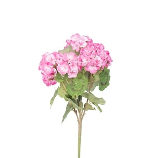 Vickerman 18" Light Pink Geranium Floral Bush - light pink
