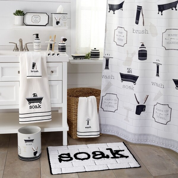 Avanti Bath Icons Fingertip Towel 2 Pack