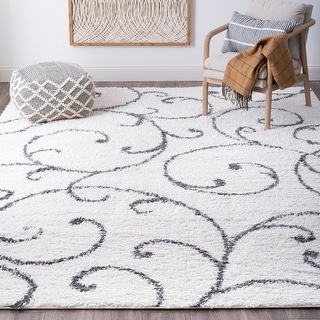 Sohni Shag Farmhouse Floral Indoor Area Rug