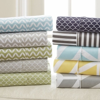 Becky Cameron Ultra Soft Printed 4 Piece Deep Pocket Bed Sheet Set