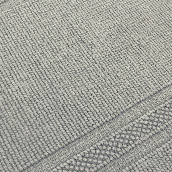 Jean Pierre Cotton Stonewash Racetrack 2-Piece Bath Rug Set