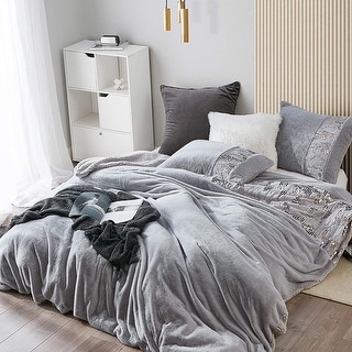 Friday Night - Coma Inducer Oversized Duvet Cover Set - Silver with Sequins