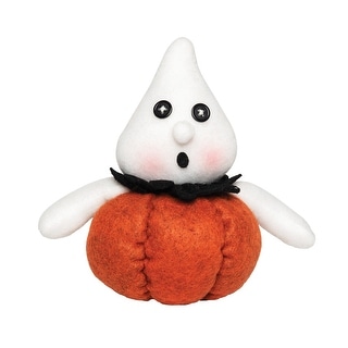 Ghost In Pumpkin Halloween Figurine