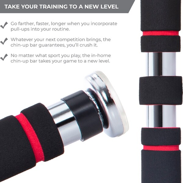 Pull Up Bar for In-Home Fitness - Door Bar - Crunches and Leg Lifts