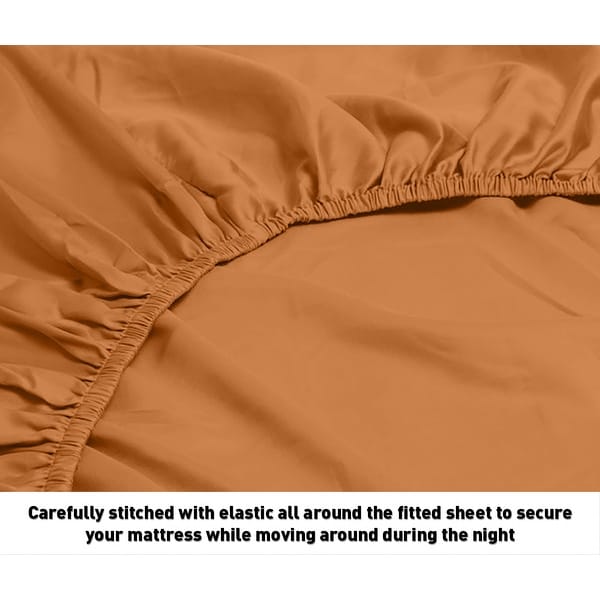 1200 Thread Count Cotton Deep Pocket Luxury Hotel Stripe Sheet Set