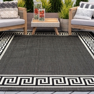 Exo Coastal Border Indoor/Outdoor Area Rug