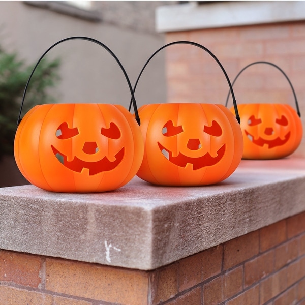 Solar Pumpkin Lantern for Halloween Party Decor
