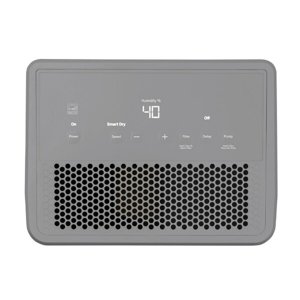 GE 50 Pint Portable Dehumidifier w/ Pump and Smart Dry for Wet Spaces