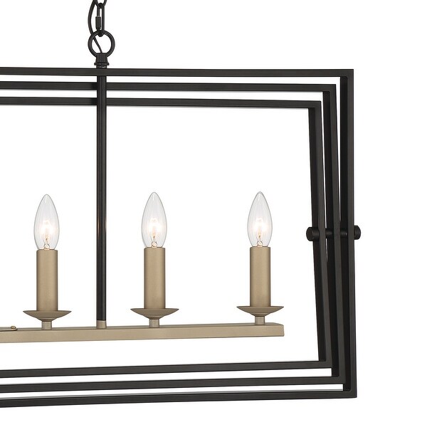 6 - Light Kitchen Island Pendant - 15.16"D*39.96"W*18.62"H