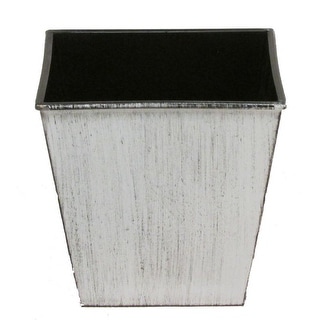 Hand Painted 5"H Square Plastic Pot Planter