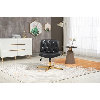 Modern Swivel Task Chair Adjustable Executive Chair for Small Space, Make-up Vanity Chair