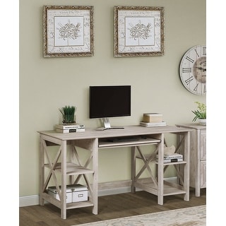 Saint Birch Honduras 58" Transitional Open Shelves Writing Desk