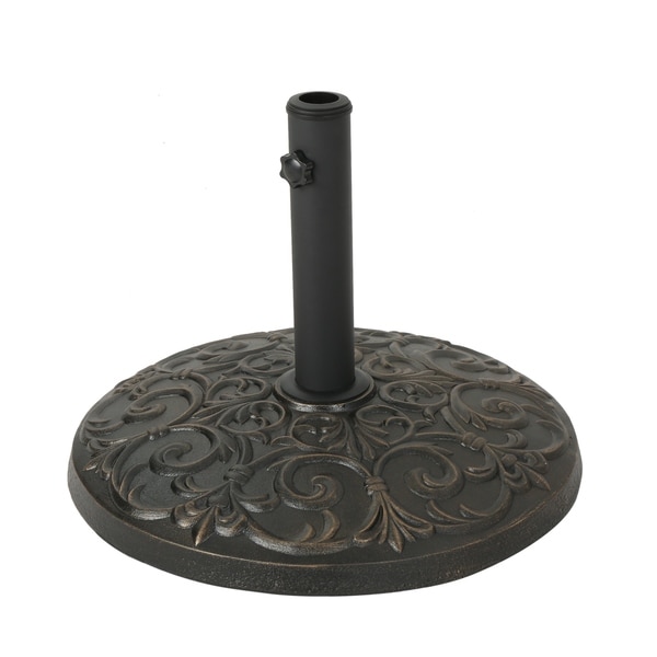 Ruth Outdoor 60lb Concrete Circular Umbrella Base by Christopher Knight Home