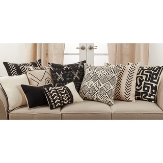 Cotton Pillow With Chevron Design