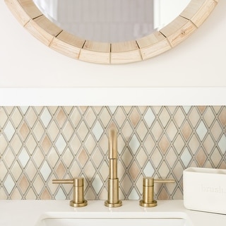 Merola Tile Hudson Kite Truffle 11-3/4" x 10-1/4" Porcelain Floor and Wall Mosaic Tile