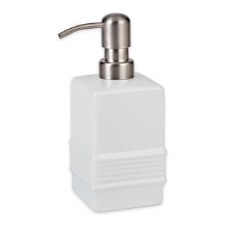 Stoneware Soap Pump Dispenser - White