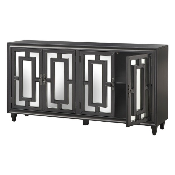 Lifestorey Lavoy 4-Door Mirrored Buffet/Sideboard