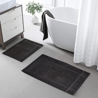 Bath Mat 1350GSM Pure Cotton Thick Soft Absorbent by Ample Decor