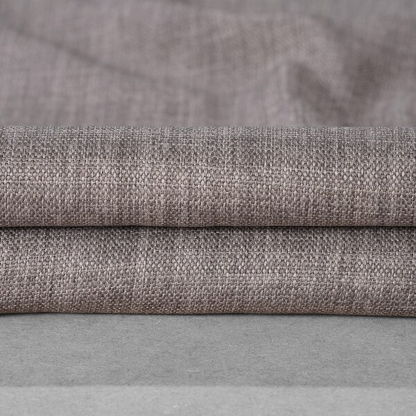 Monochromatic Faux Linen Room Darkening Curtain Pair (2 Panels)
