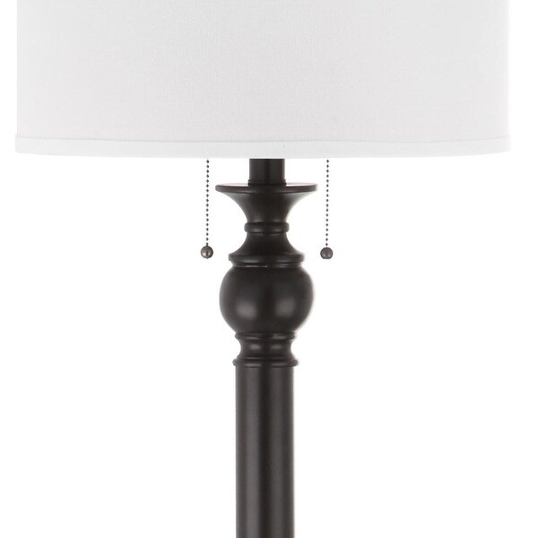 SAFAVIEH Lighting Jessie Oil-Rubbed Bronze 2-light 59-inch Floor Lamp - 16"x16"x58.75"