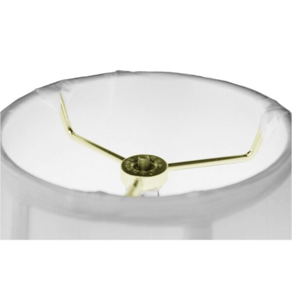 6x12x9.5 White Shantung Bell Lampshade