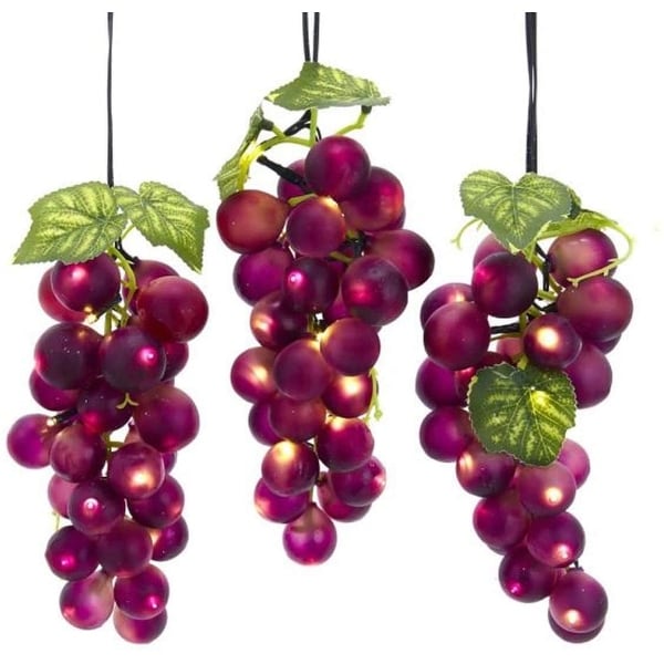 Kurt Adler 75-Light LED Large Purple Grape Light Set