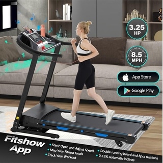 Foldable Treadmills for Home, Electric Treadmill with 15% Au