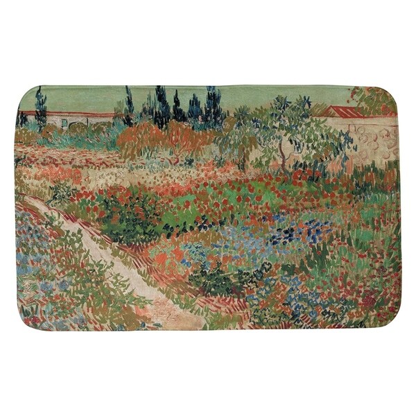 Van Gogh Bluhender Garten mit Pfad Bath Mat