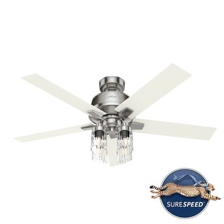 Hunter 52" Audry Brushed Nickel Ceiling Fan with LED Light Kit and Handheld Remote - Exclusive!
