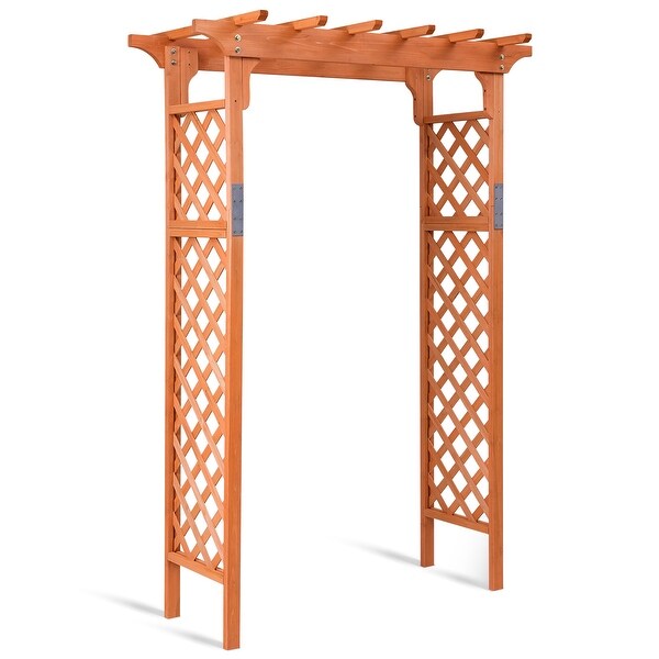 Wood Garden Arbor Wedding Arch Outdoor Trellis Pergola Arbor