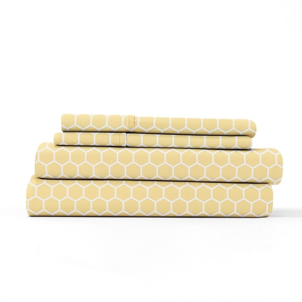 Soft Essentials Honeycomb Ultra-soft 4-piece Deep Pocket Bed Sheet Set