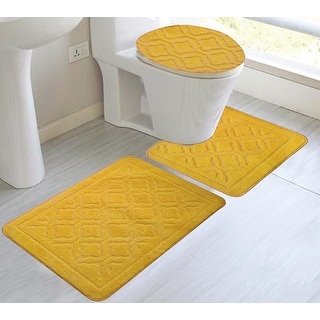 Catherine 3-Piece Mega Size Bathroom Mat Set