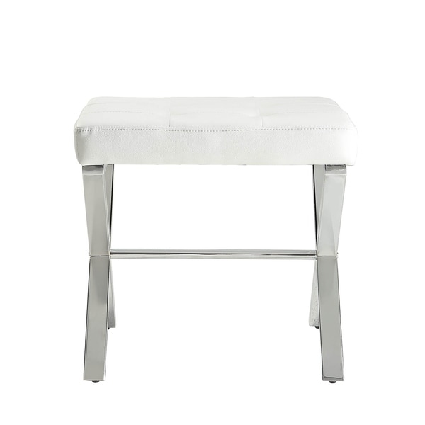 Silver Orchid Bennett Vanity Bench
