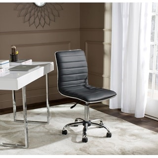 Porthos Home Lindsey Faux Leather Office Chair with Chrome Base