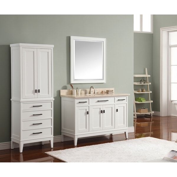 Avanity Madison 36 in. Wall Mirror - White - 36"W x 32"H