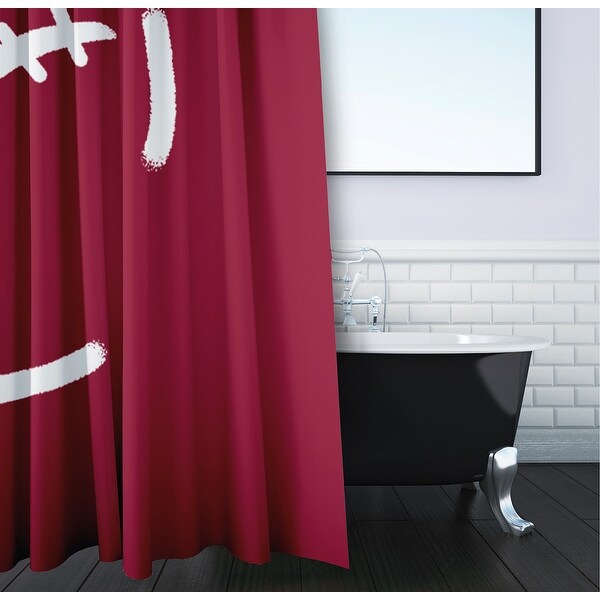 Football Geometric Print Shower Curtain