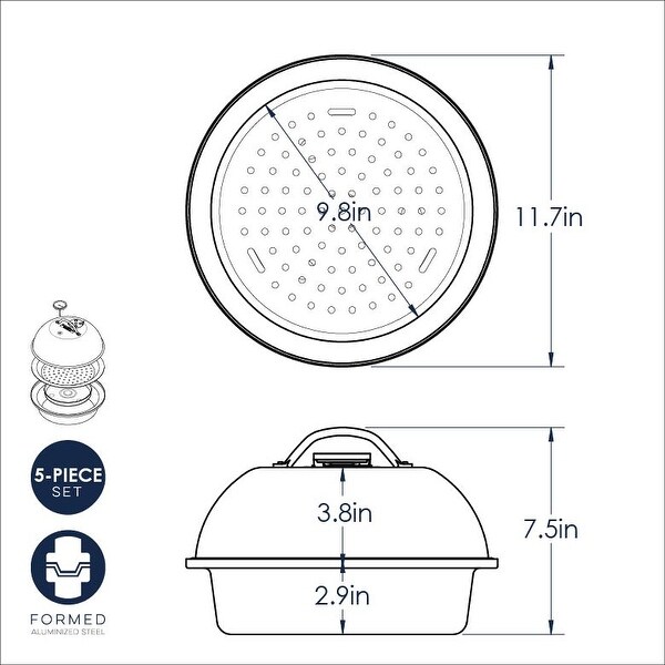 Nordic Ware Personal Size Stovetop Kettle Smoker