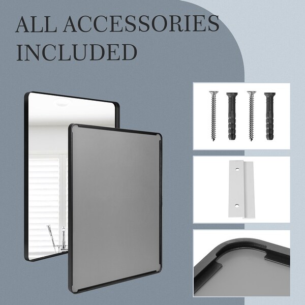 Rectangle Metal Explosion Proof Glass Bathroom Vanity Mirror