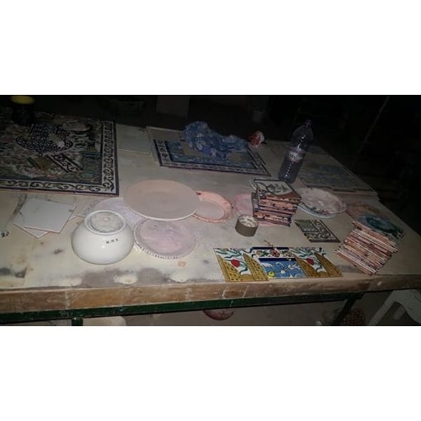 36in x 36in Mosaic Tile Ceramic Wall Mural 36pc Floral Birds Design